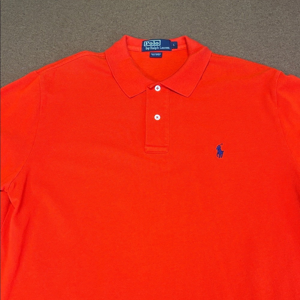 Polo Ralph Lauren Men's Large Vibrant Red Polo Shirt